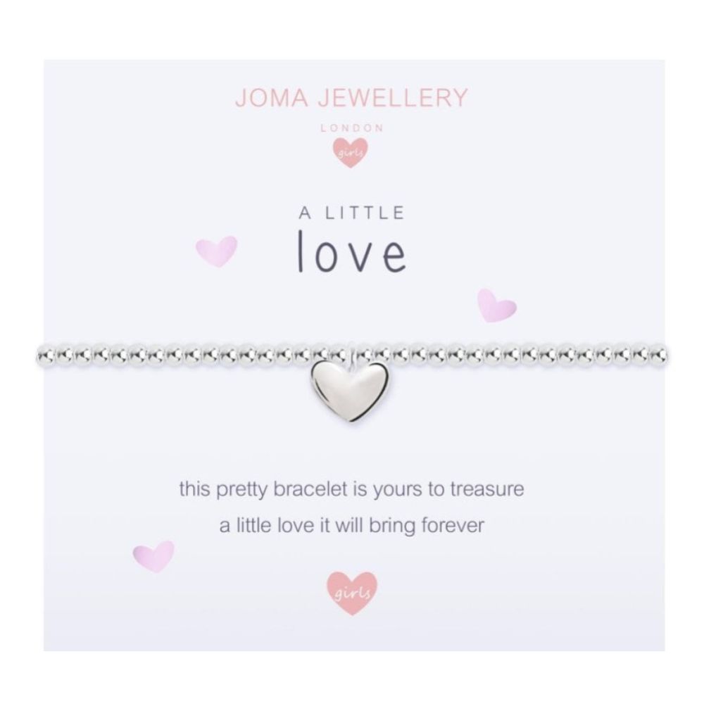 A Little - Love - Silver - 15.5cm Stretch Bracelet