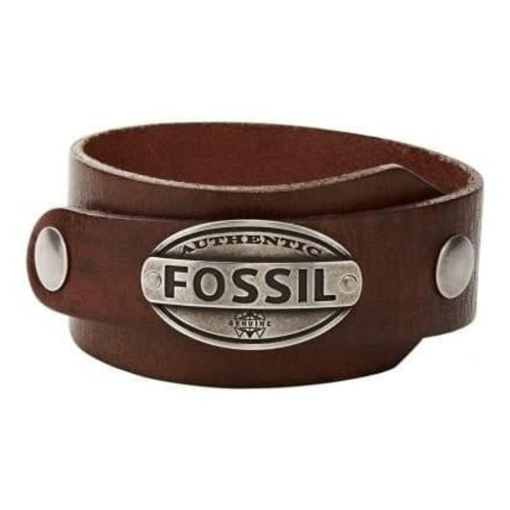 Gents Leather Wrap Around Bracelet With Logo