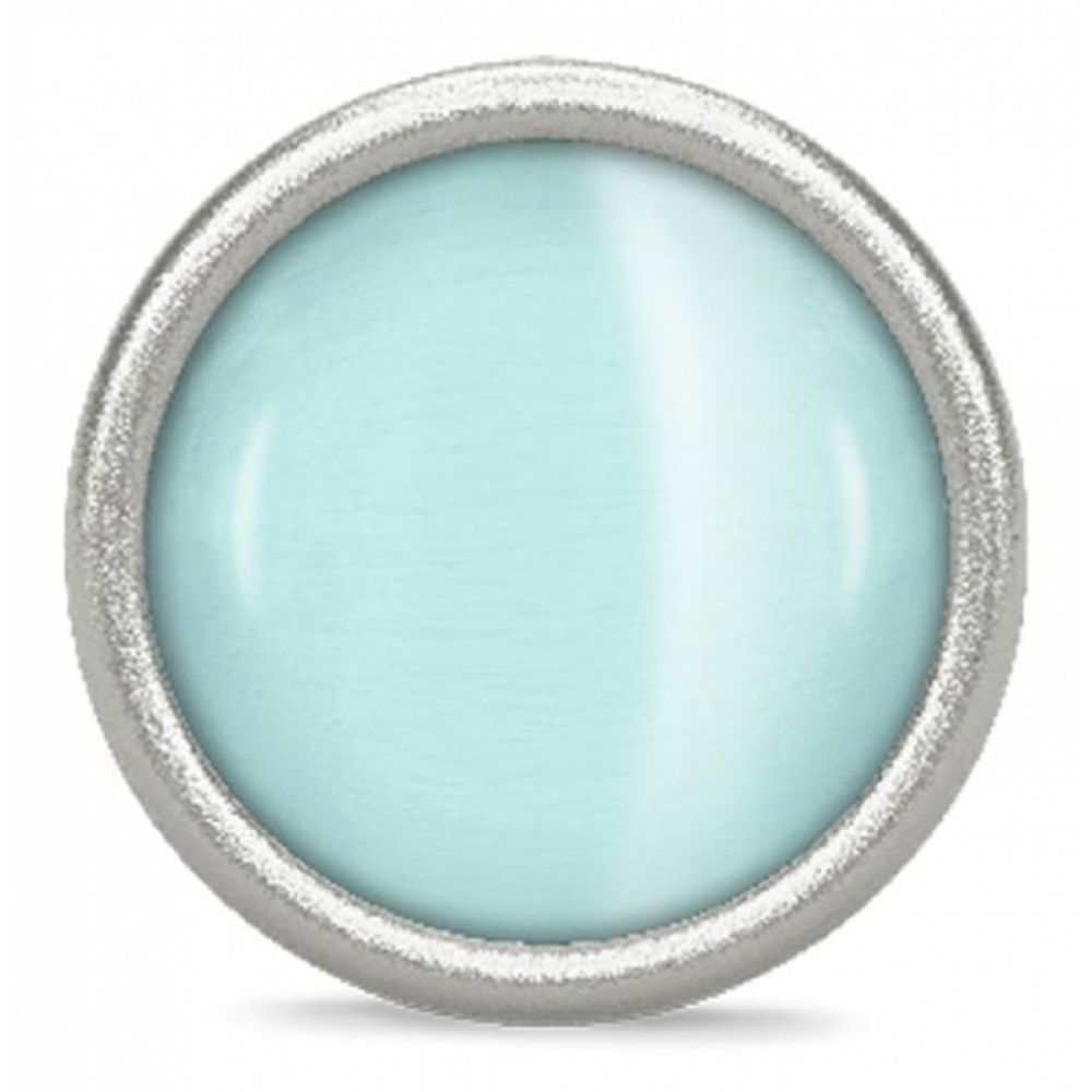 Big Light Blue Moon Crystal Charm