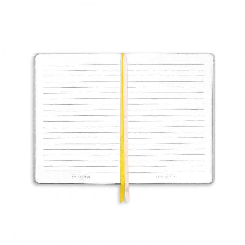 Beautifully Boxed A5 Notebook And Pen Set | Happiness | Grey