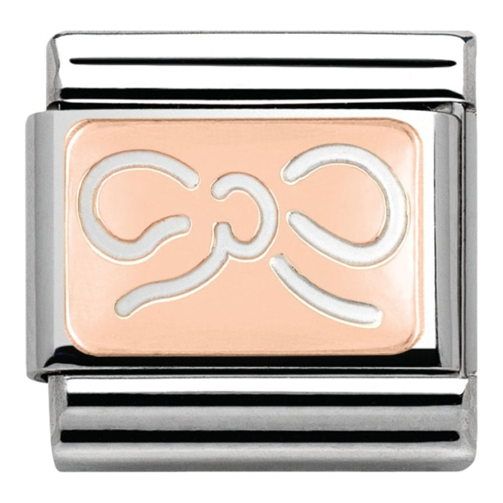 Classic Rose Gold Bow Link