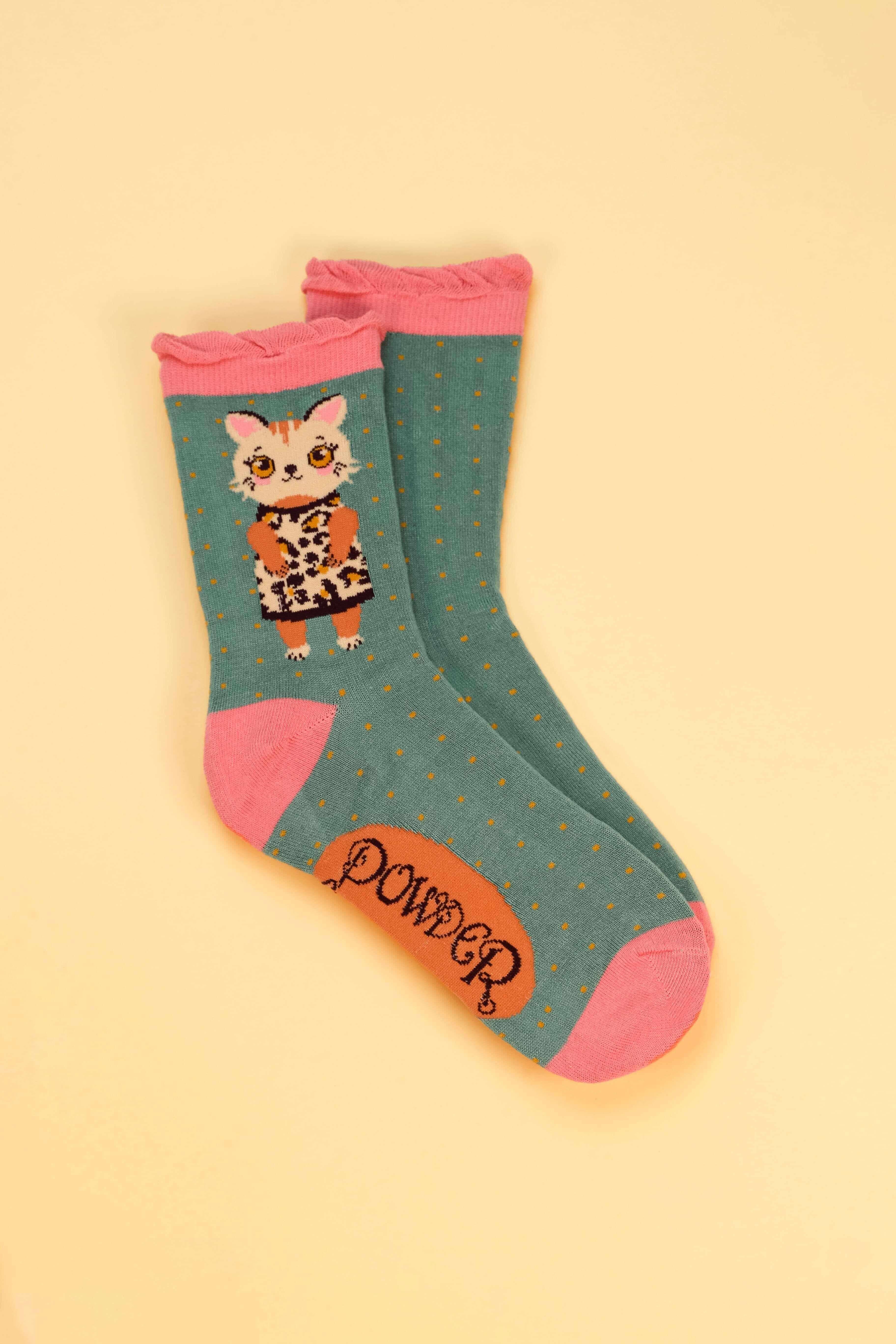 Pretty Kitty Ankle Socks