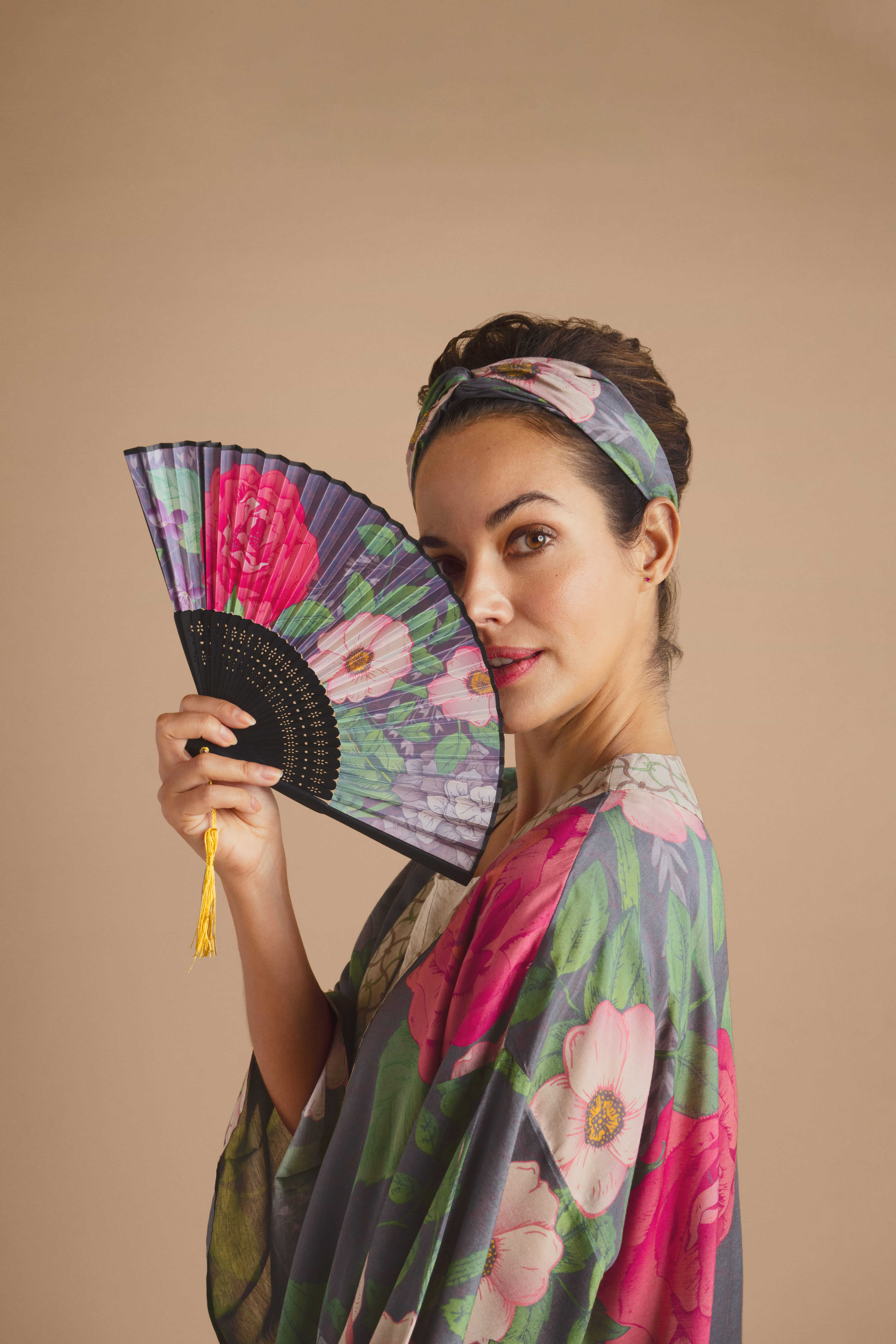 Hedgerow Elasticated Headband - Pewter