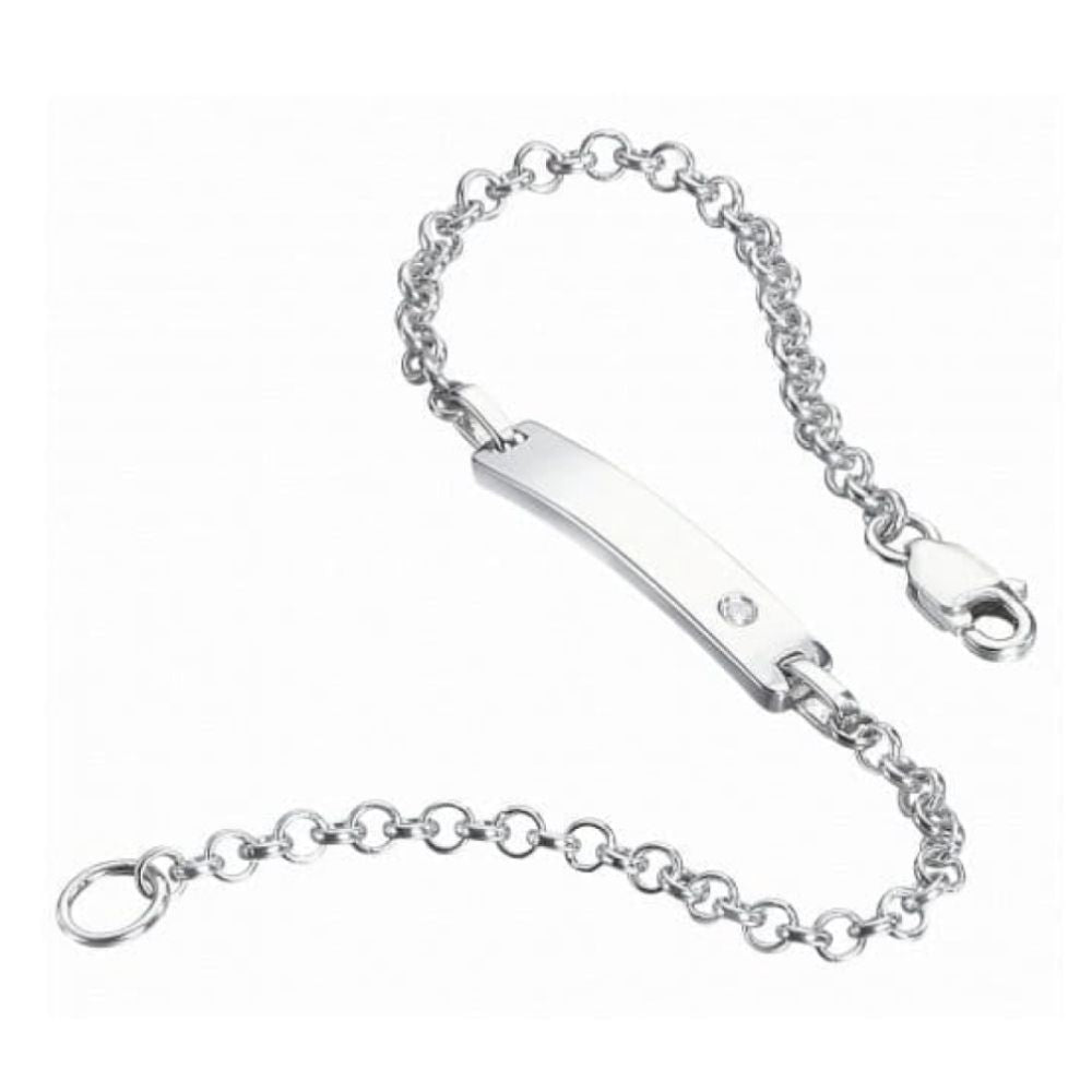 Sterling Silver Id Bracelet