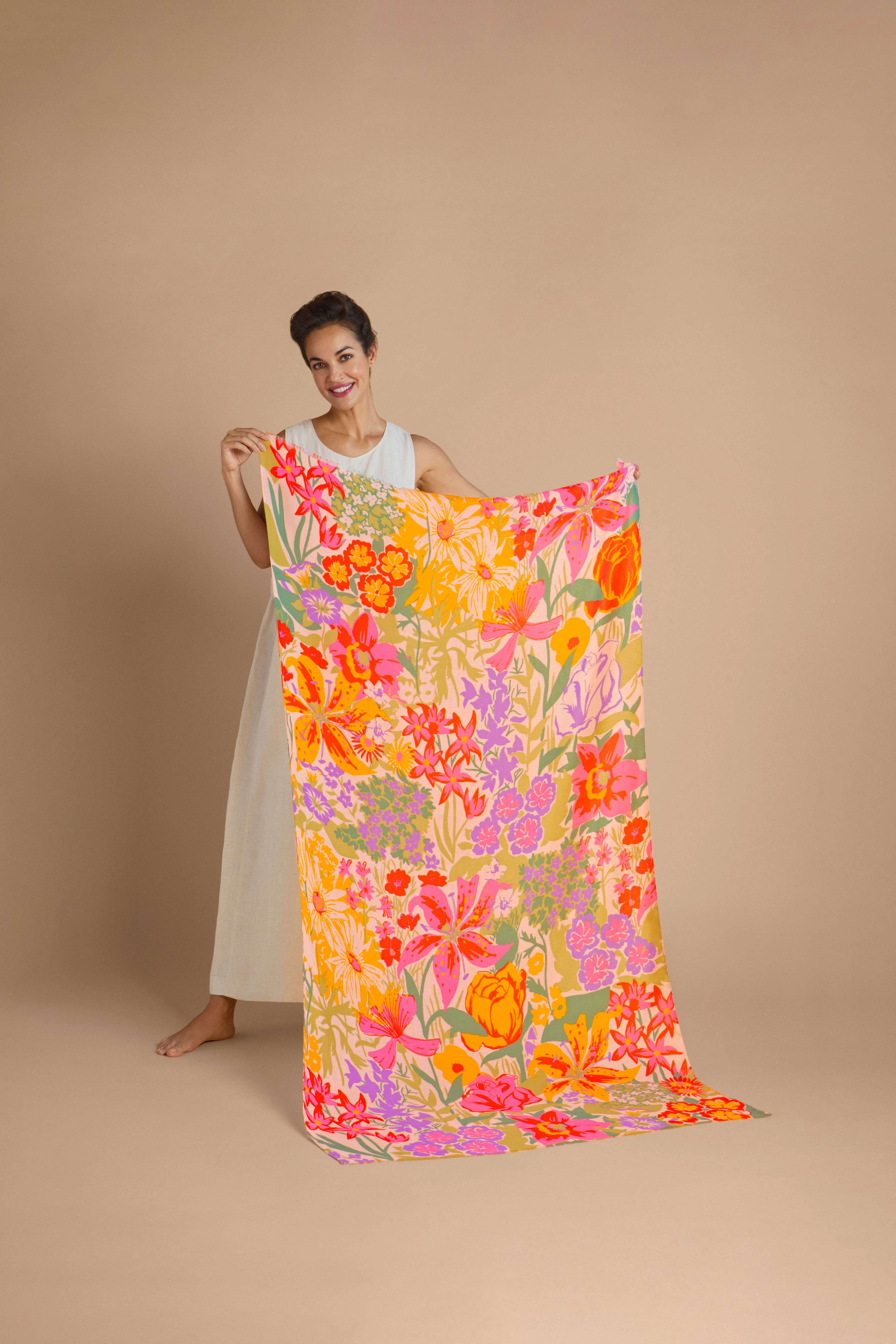 Springtime Wildflowers Print Scarf