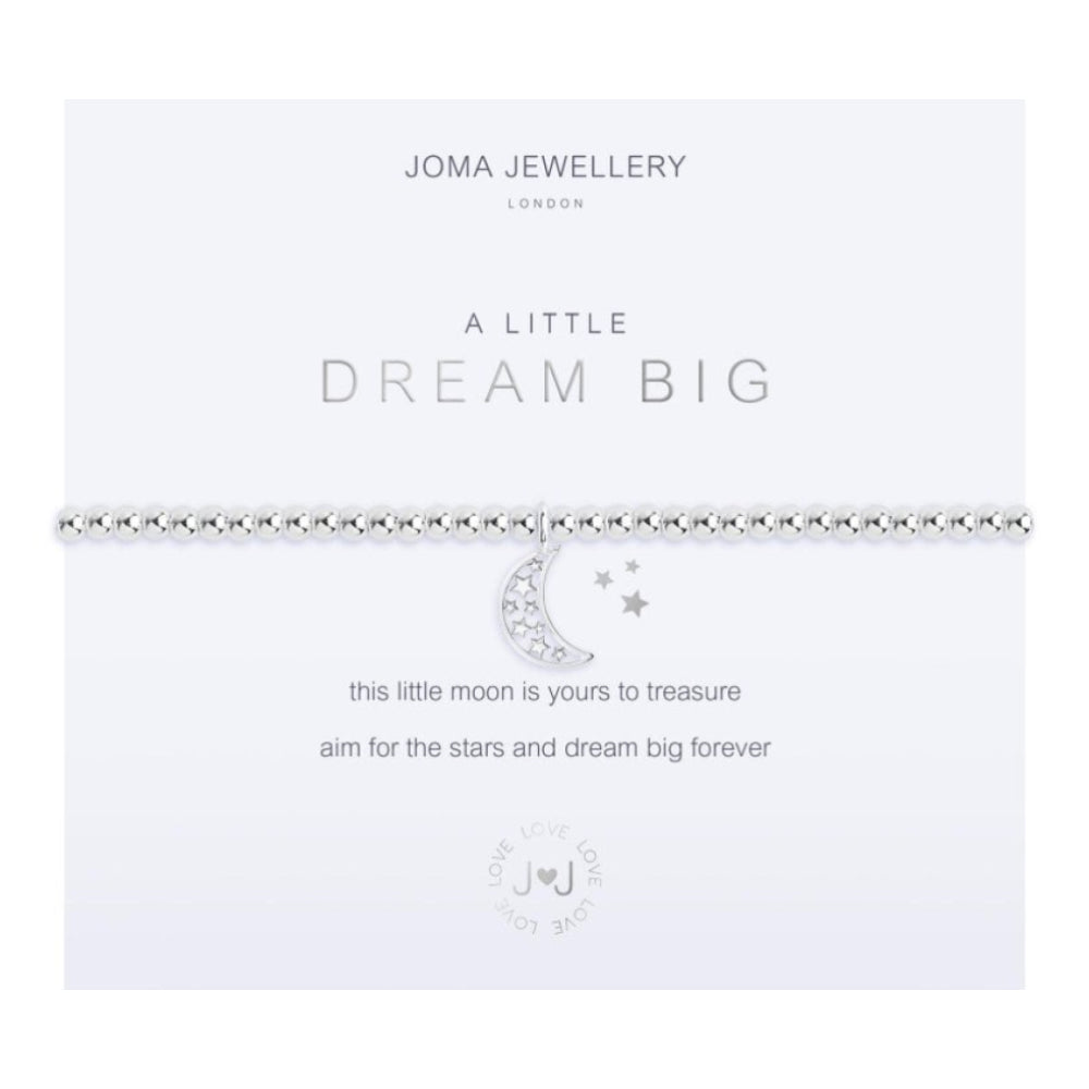 A Little - Dream Big - Silver- 17.5cm Stretch Bracelet
