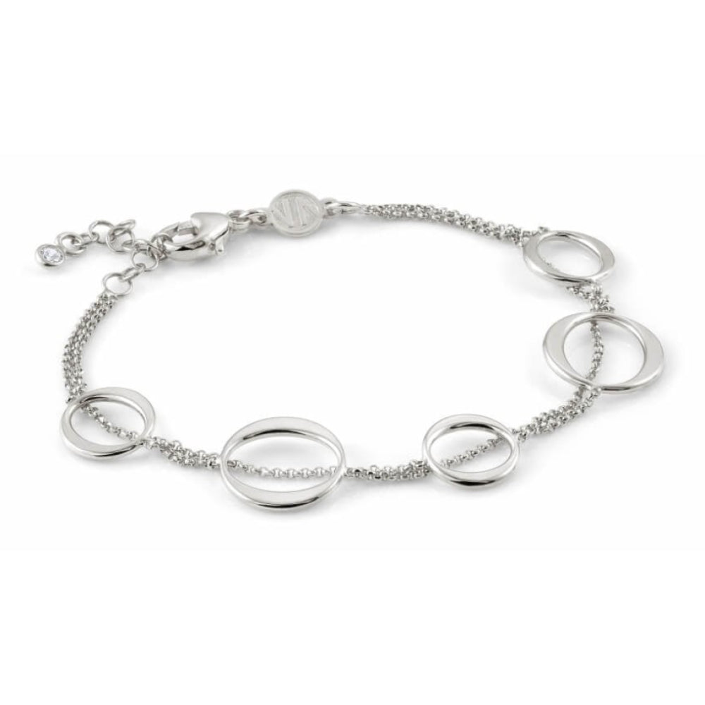 Unica Bracelet with Ovals in Silver