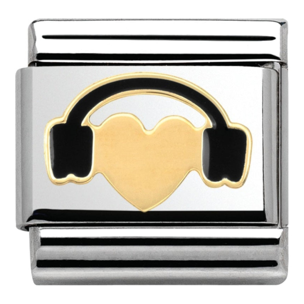 Classic Gold Heart Headphones Link