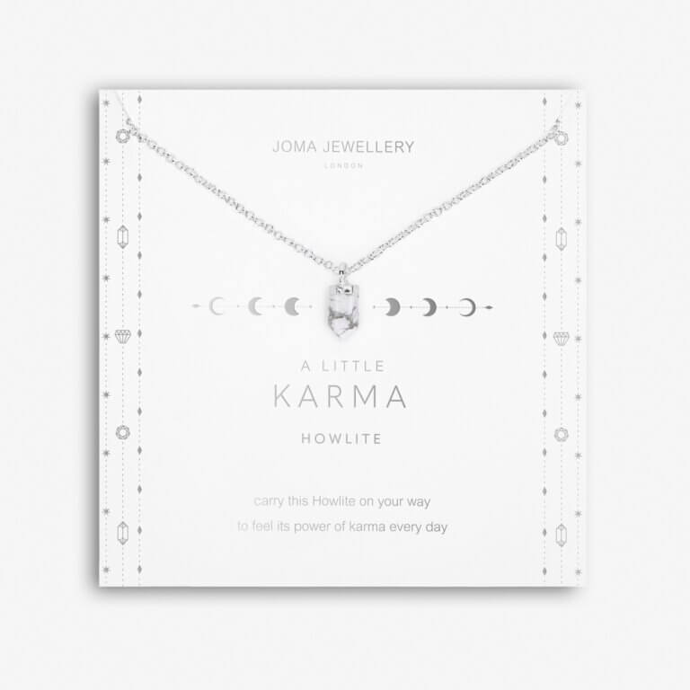Crystal A Little | Howlite | Silver | Necklace | 46cm + 5cm Extender