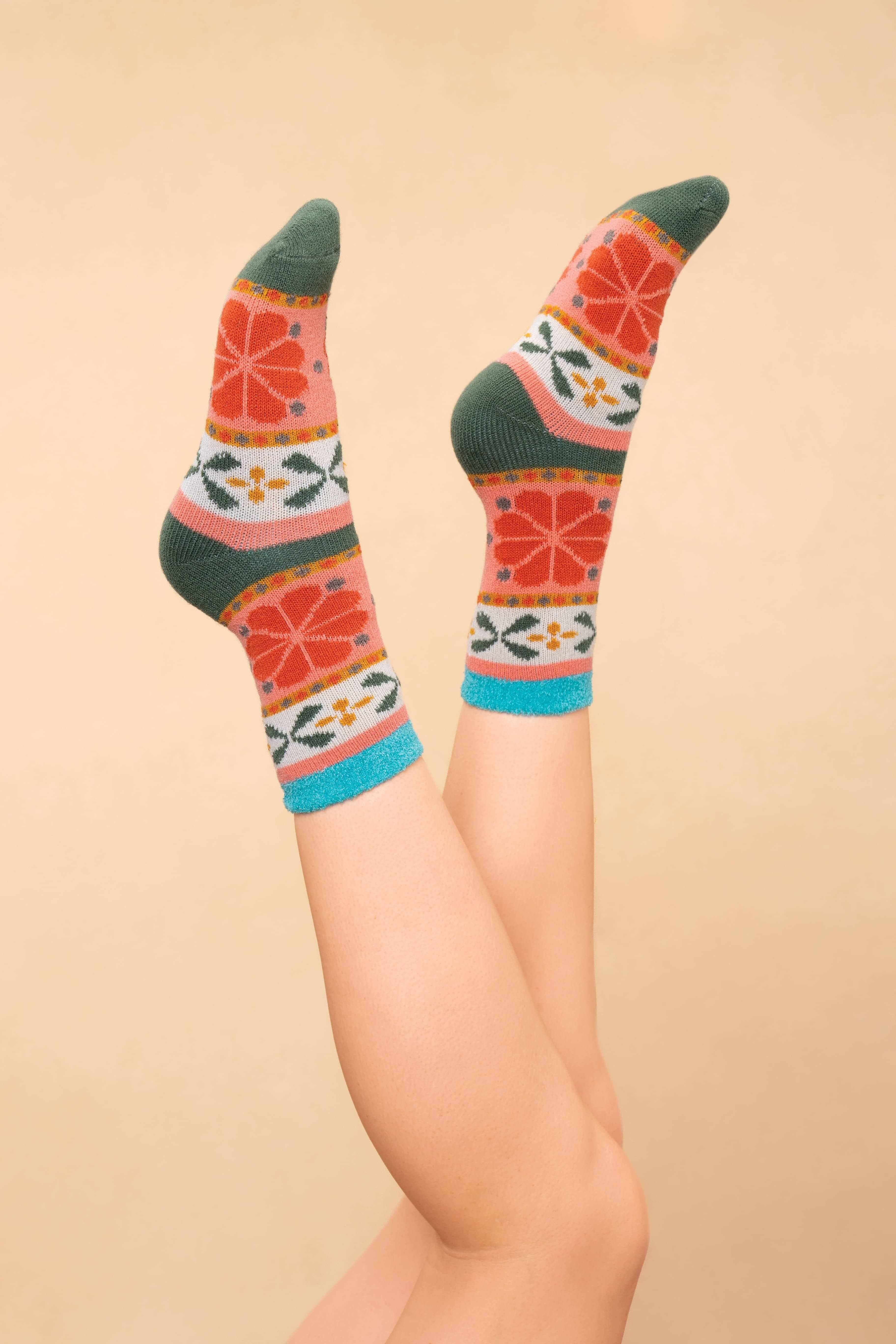 Cosy Socks - Fair Isle Petal