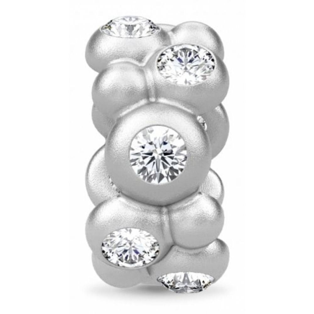Infinity Stone Sterling Silver Charm
