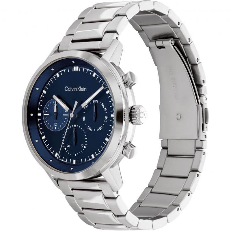 Gauge Blue Chronograph Stainless Steel Bracelet Strap Gents Watch