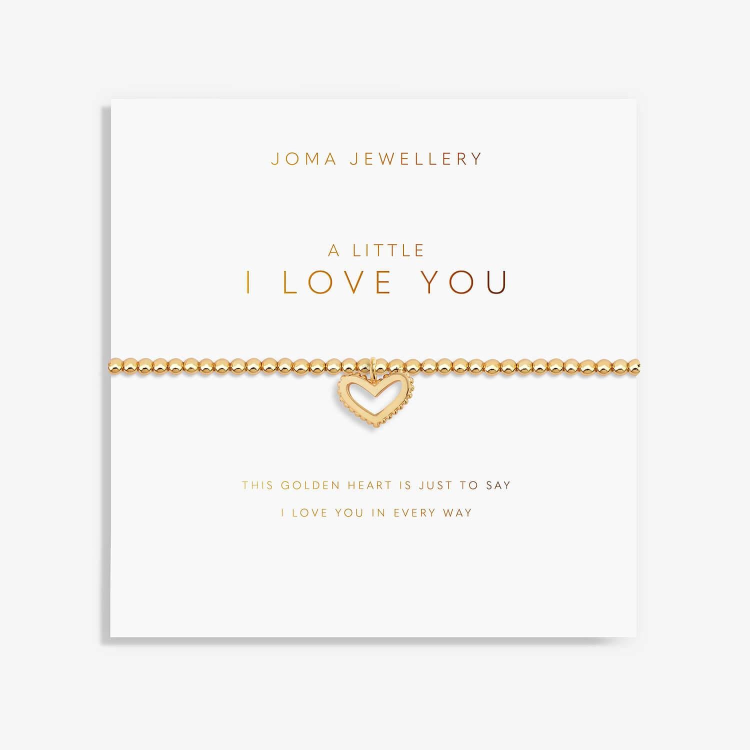 Golden Glow A Little 'I Love You' Bracelet