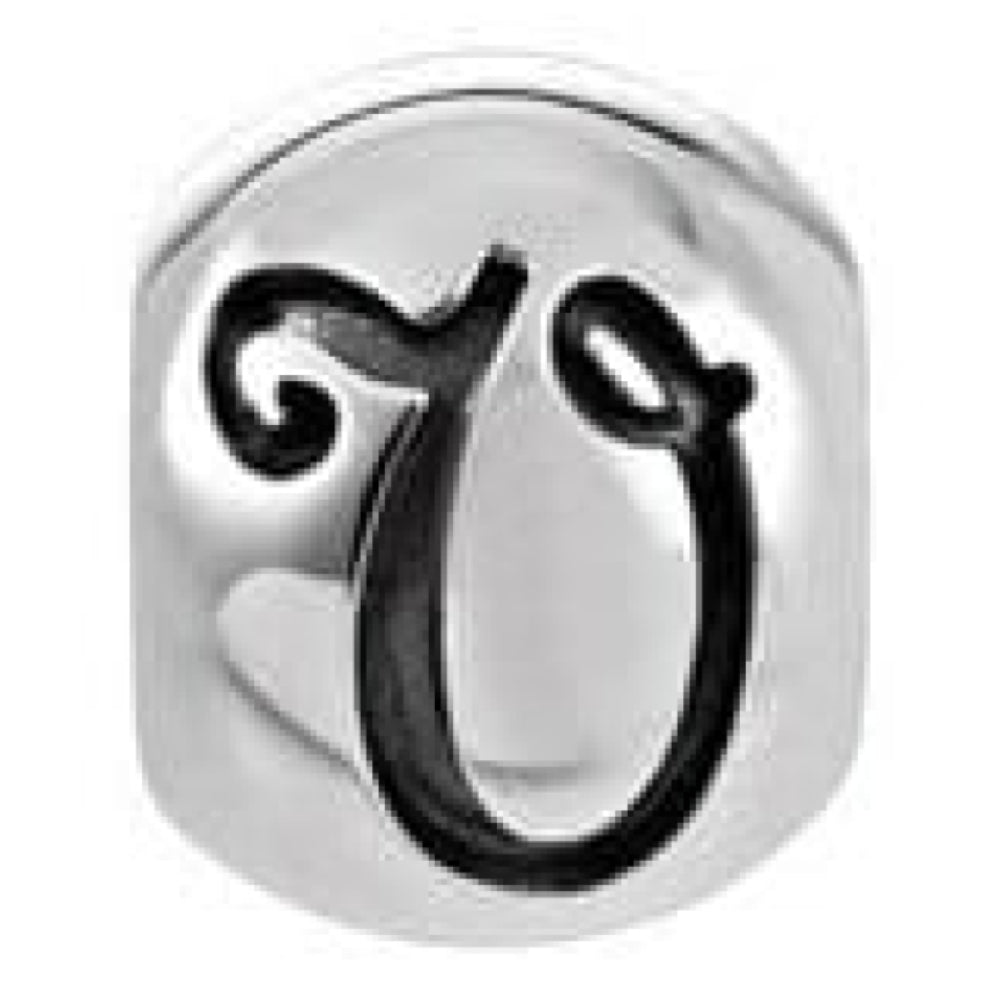 Sterling Silver Letter 'V' Link