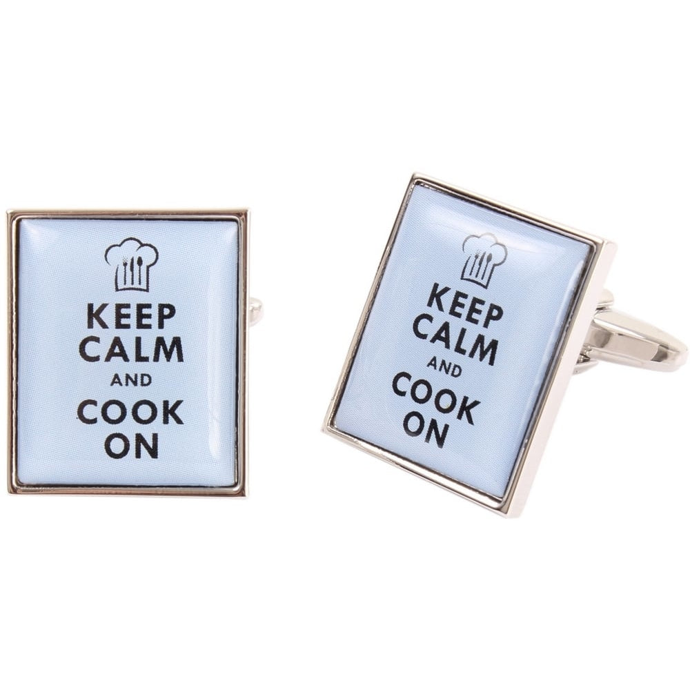 Keep Calm & Cook On Cufflinks