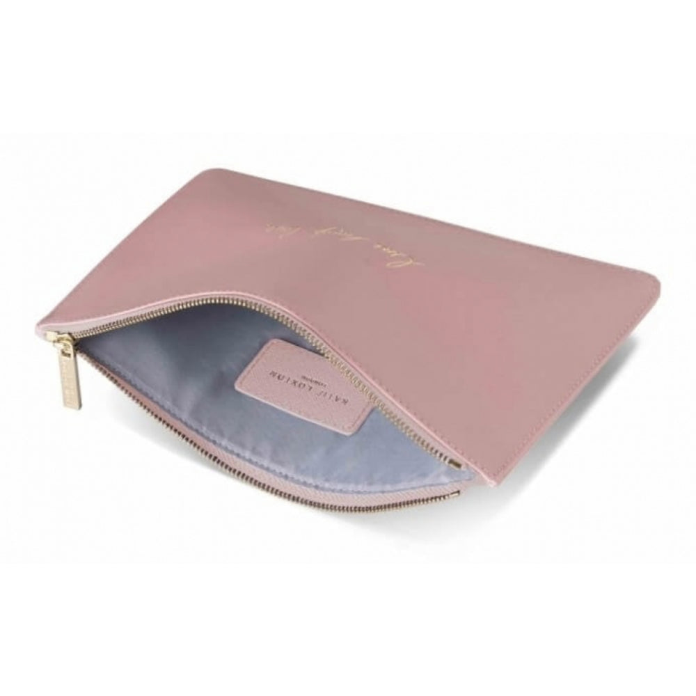 Perfect Pouch - Live Laugh Love - Blush Pink