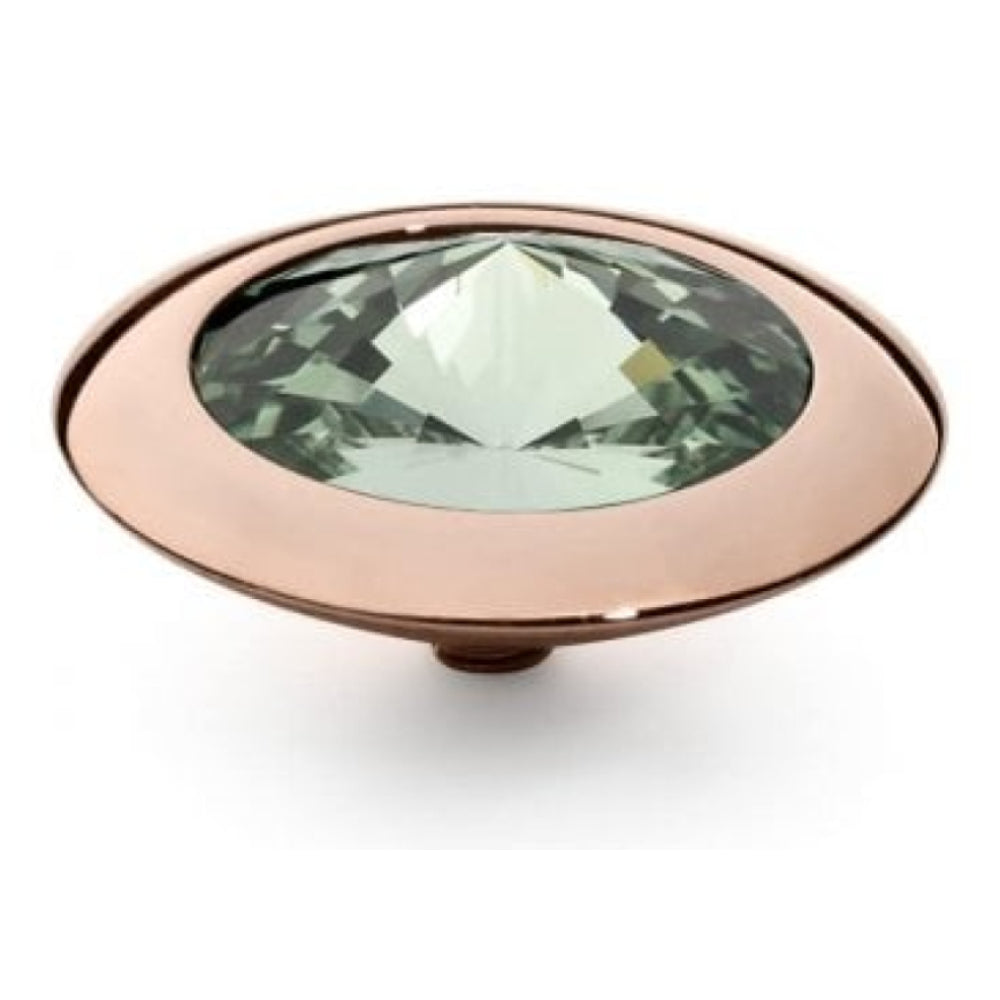Famosa Rose Gold 16mm Tondo Ring Top Chrysolite