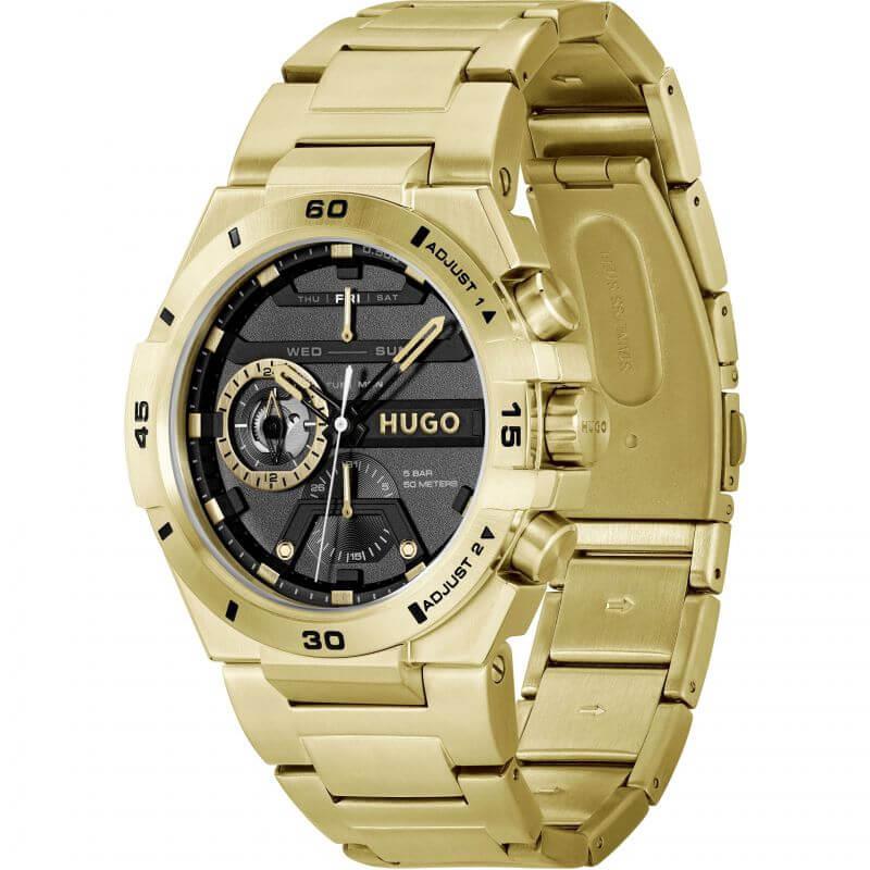 # WILD Gold Plated Multifunction Gents Watch