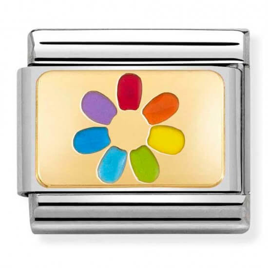 Composable Classic 18k Gold Rainbow Flower