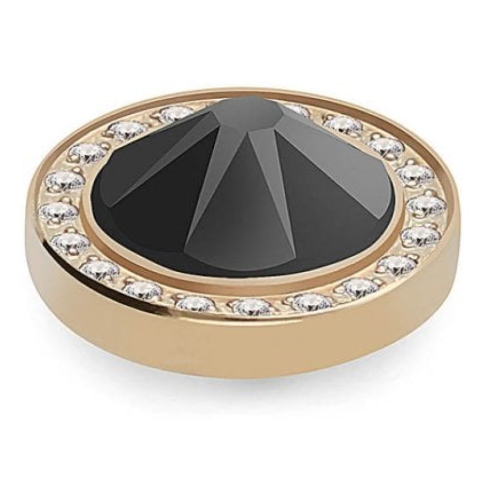 10.5mm Interchangeable Canino Deluxe Jet Crystal Top in YG