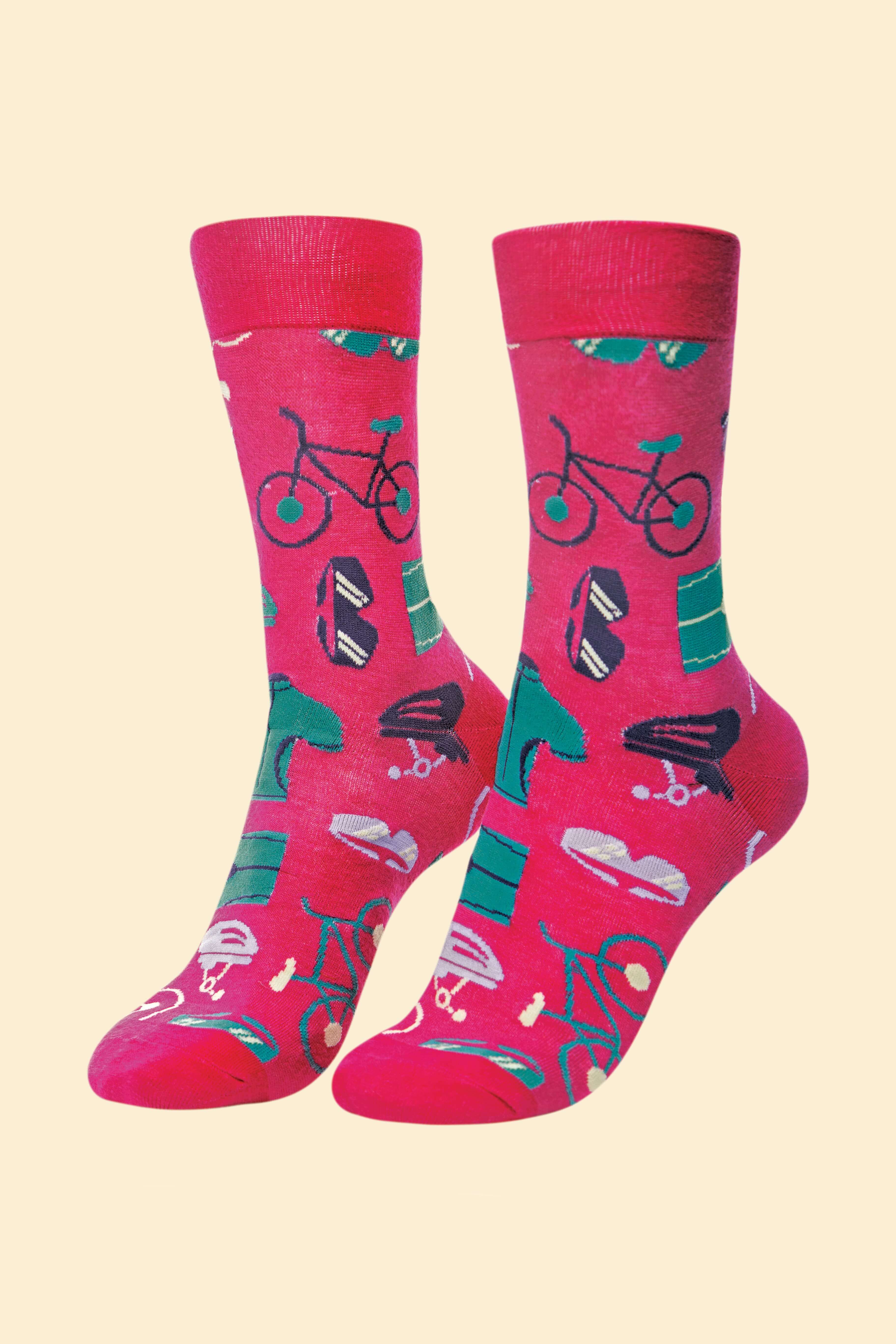 Men's Le Grand Tour Socks - Raspberry