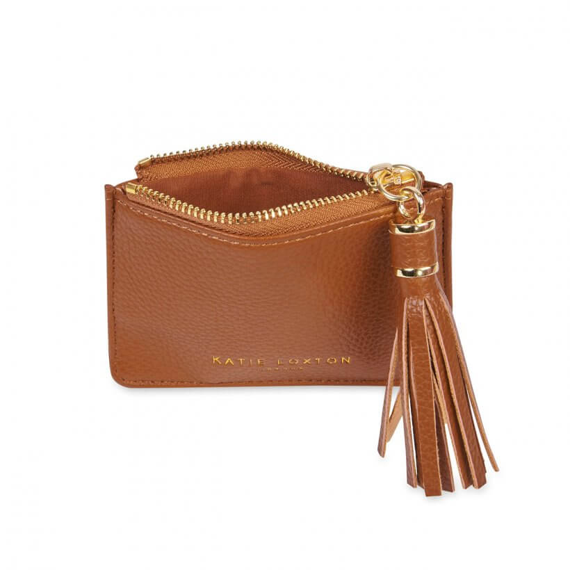Sophia Tassel Coin/Card Purse | Cognac