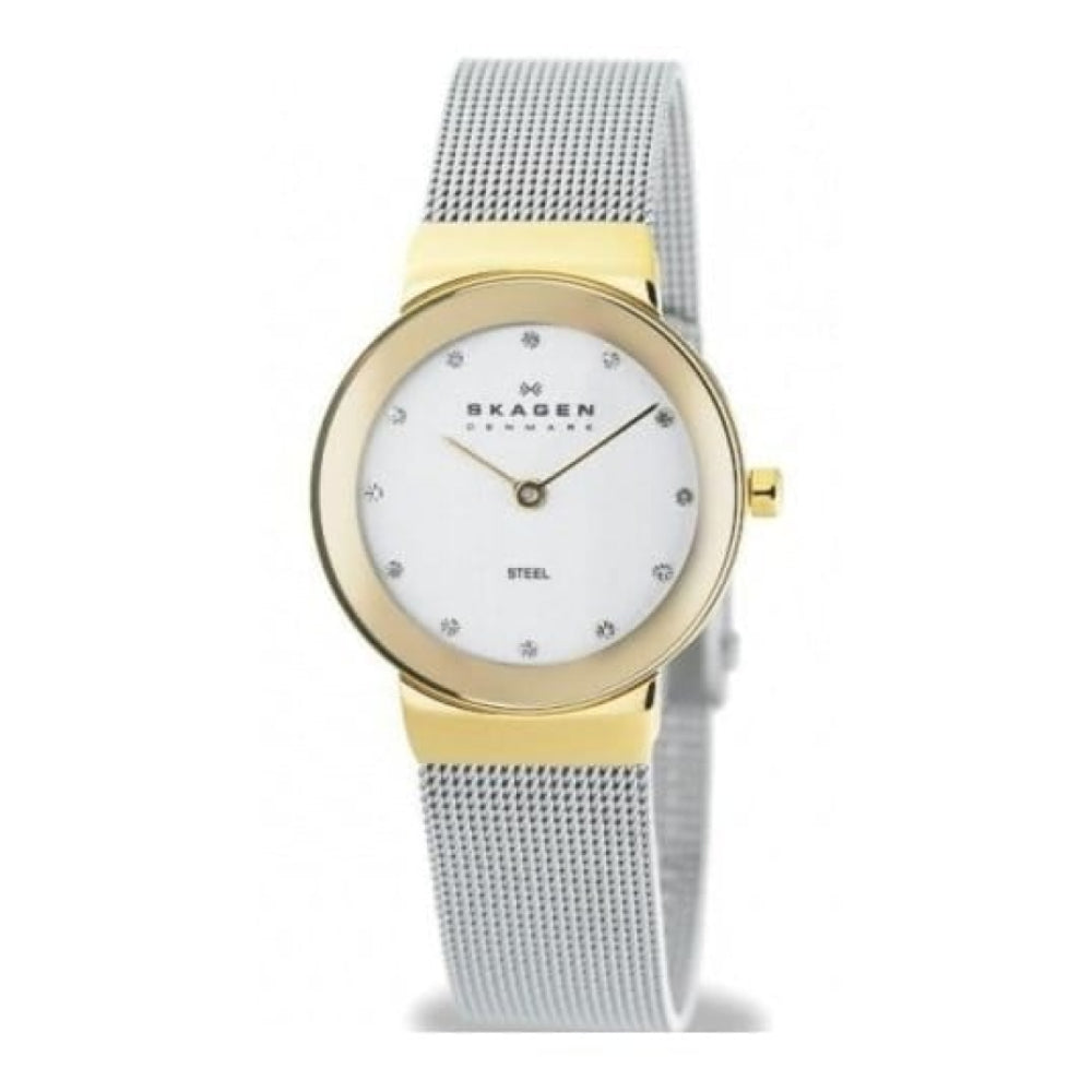 Ladies Silver Dial Steel Mesh Strap Watch