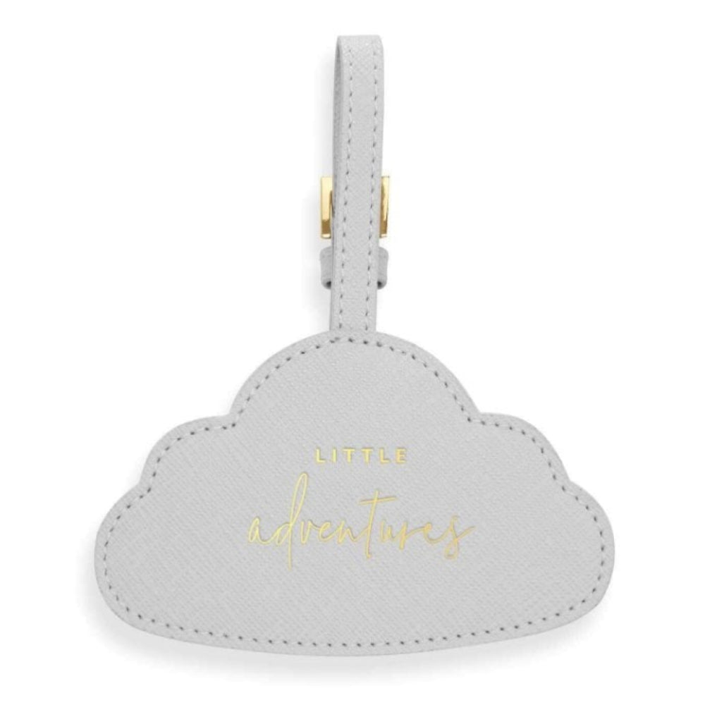 Baby Luggage Tag - Little Adventures - Pale Grey 6.65x10.6cm