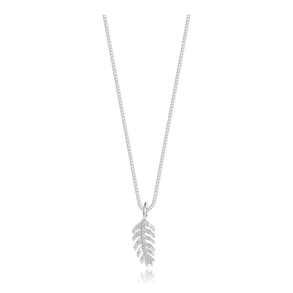 Sentiment Set - Free Sprit - Feather Outline Pave Earrings & Necklace Set