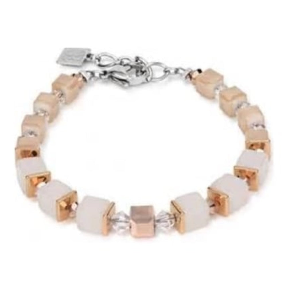Ladies' Beige & Rose Gold Bracelet
