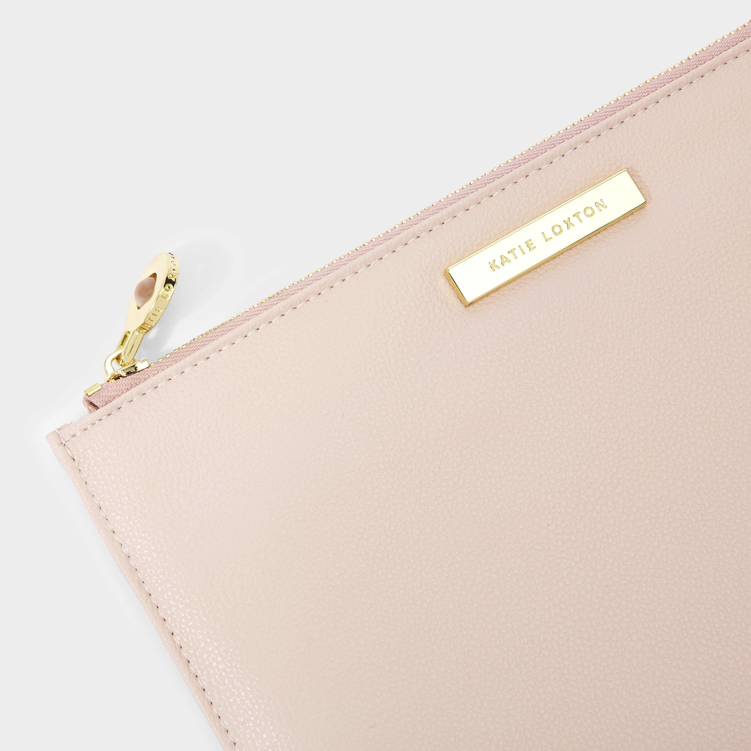 Bridal Semi-Precious Stone Pouch | Thank You For Helping Me Tie The Knot | Pink/ Rose Quartz | 16 X 24 X 1.5cm