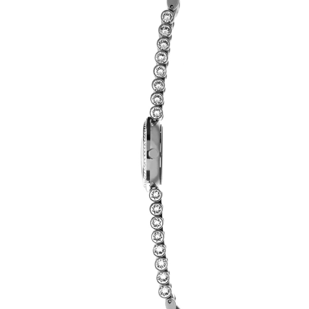 Silver Coloured Bracelet Ladies Watch
