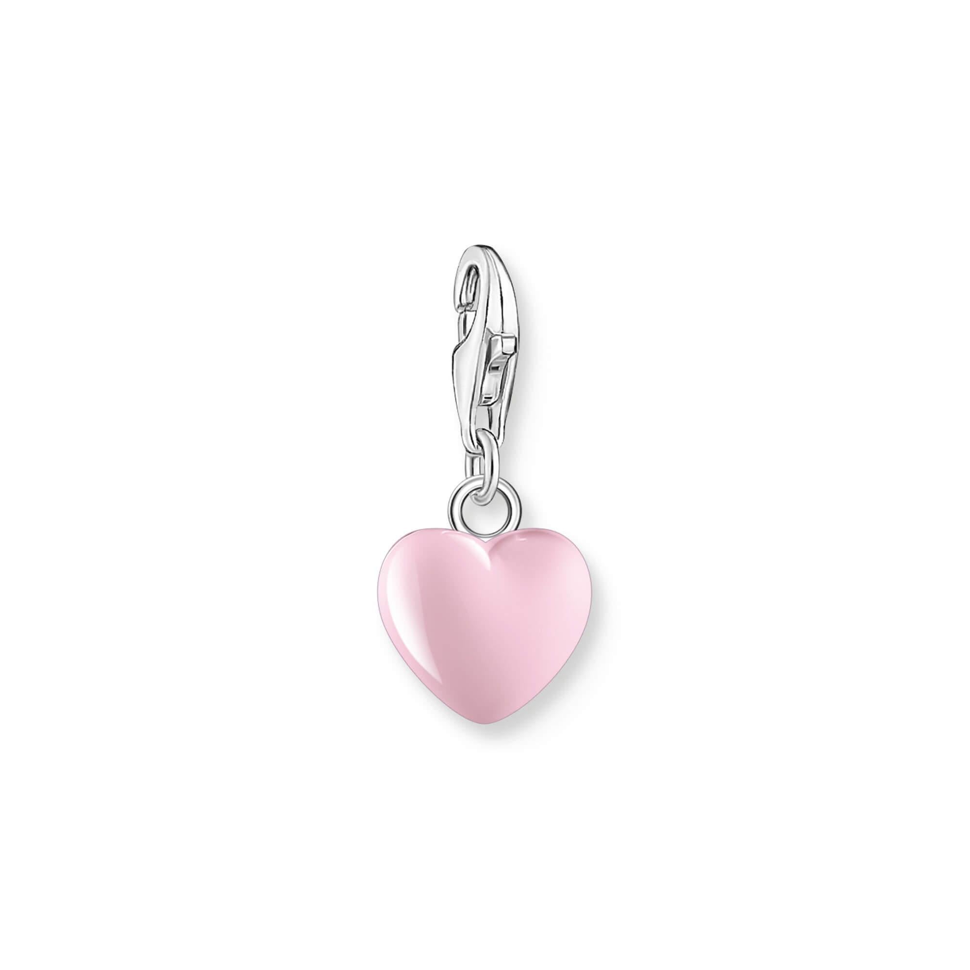 Pink Heart Charm Pendant