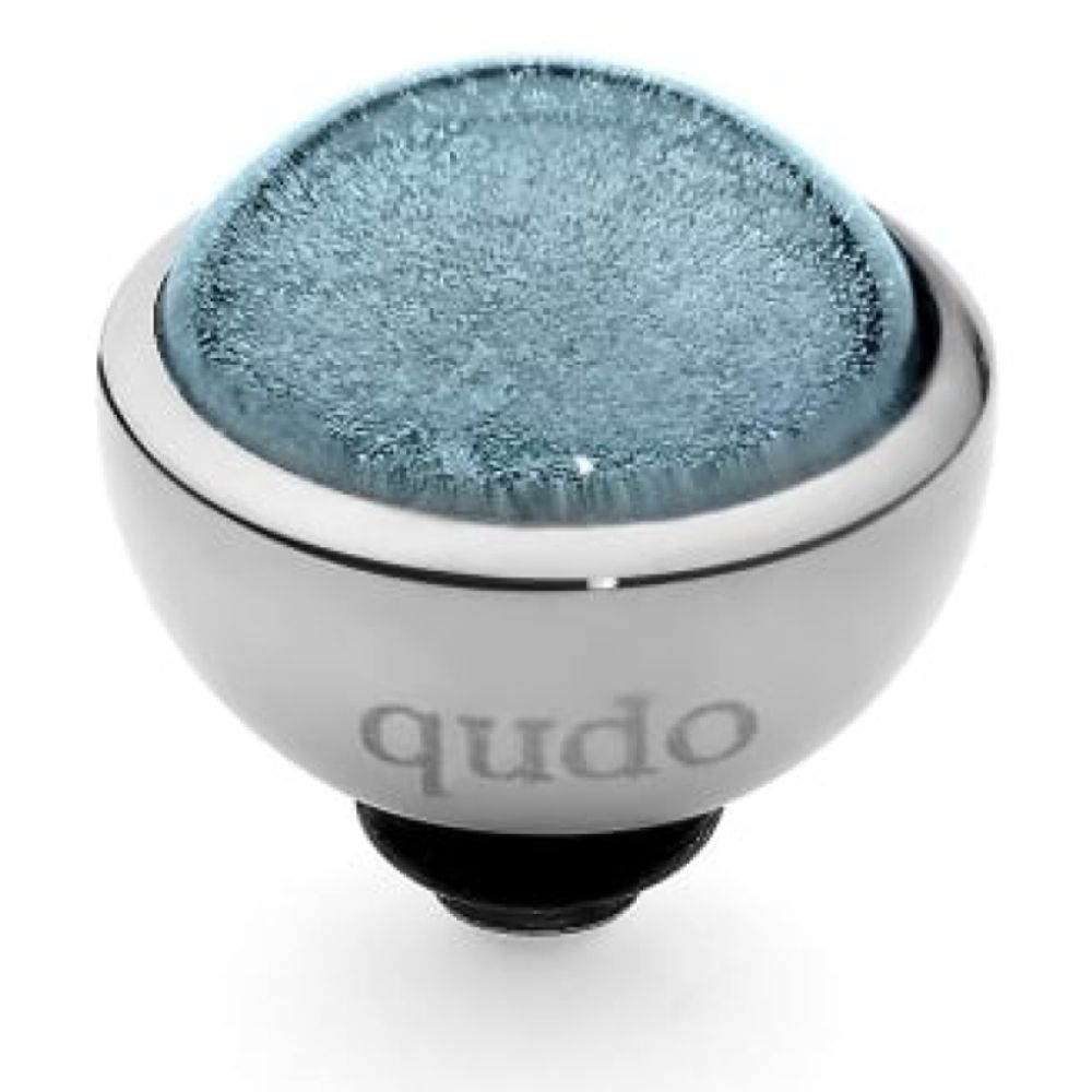 Famosa Silver 9mm Aqua Melfi Ring Top
