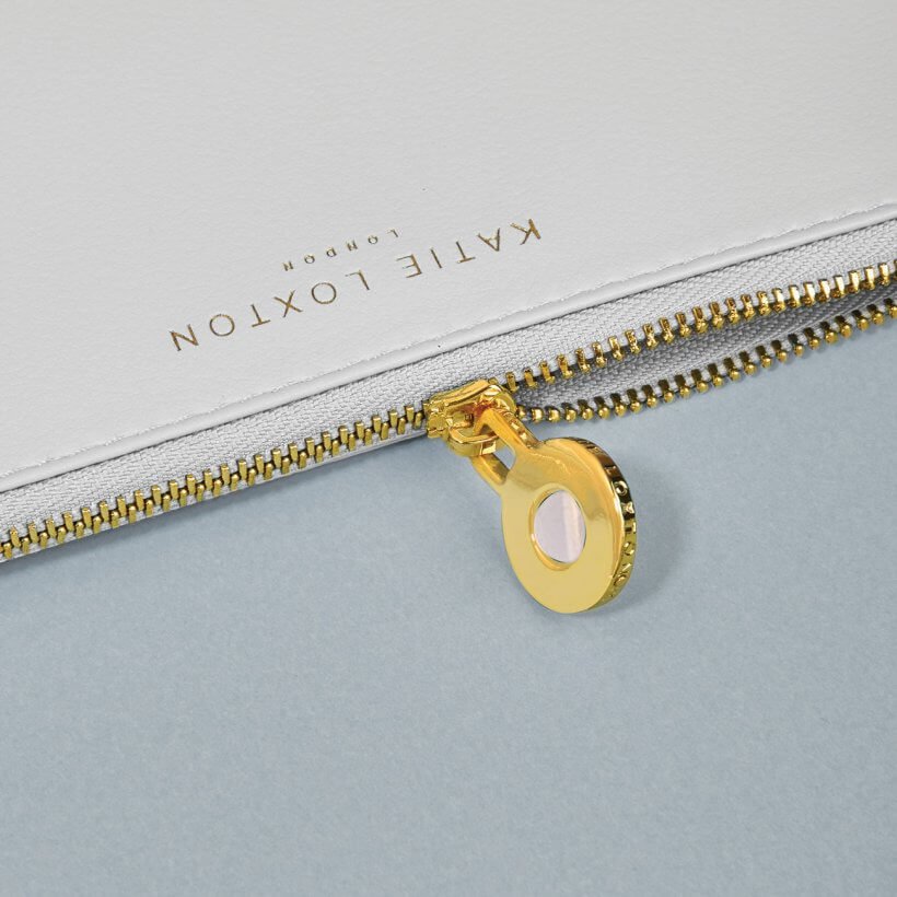 Birthstone Perfect Pouch | June | Moonstone | Pale Grey