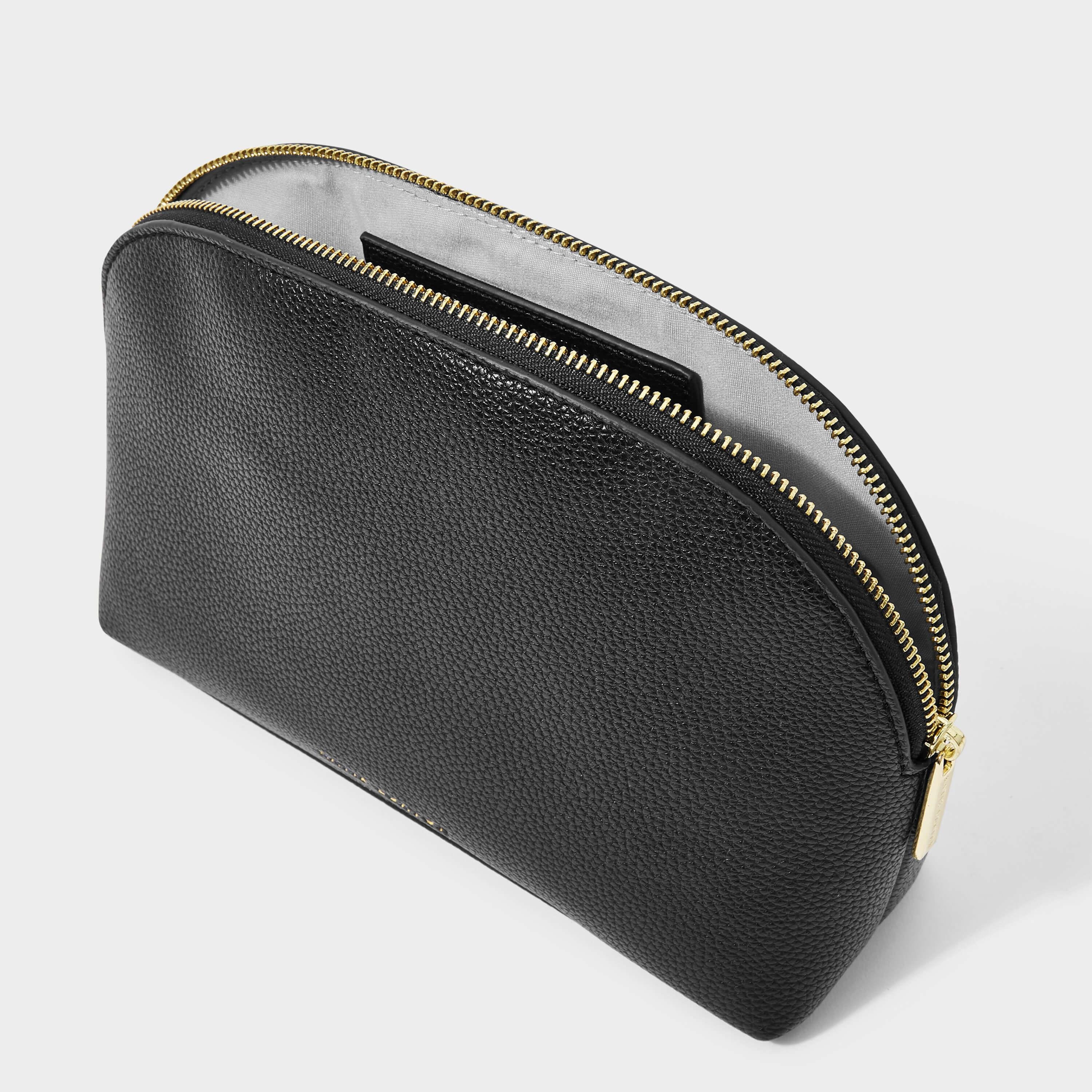Secret Message Wash Bag | Black | 17 X 24.5 X 8cm