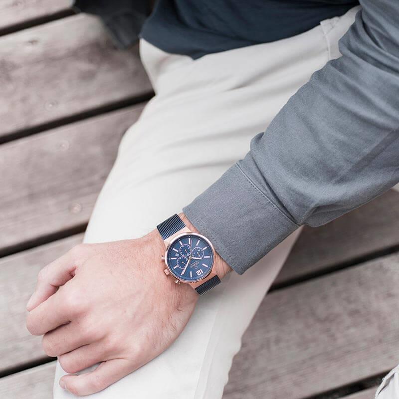 STORM - OCEAN Blue Mesh Gents Watch