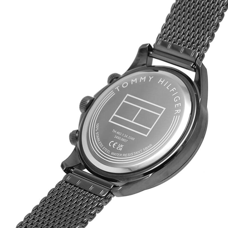 Miles Grey Chronograph Dial Mesh Strap Watch