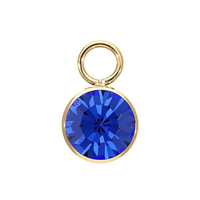 Sapphire Charm BOTTONE 10mm (G/P)