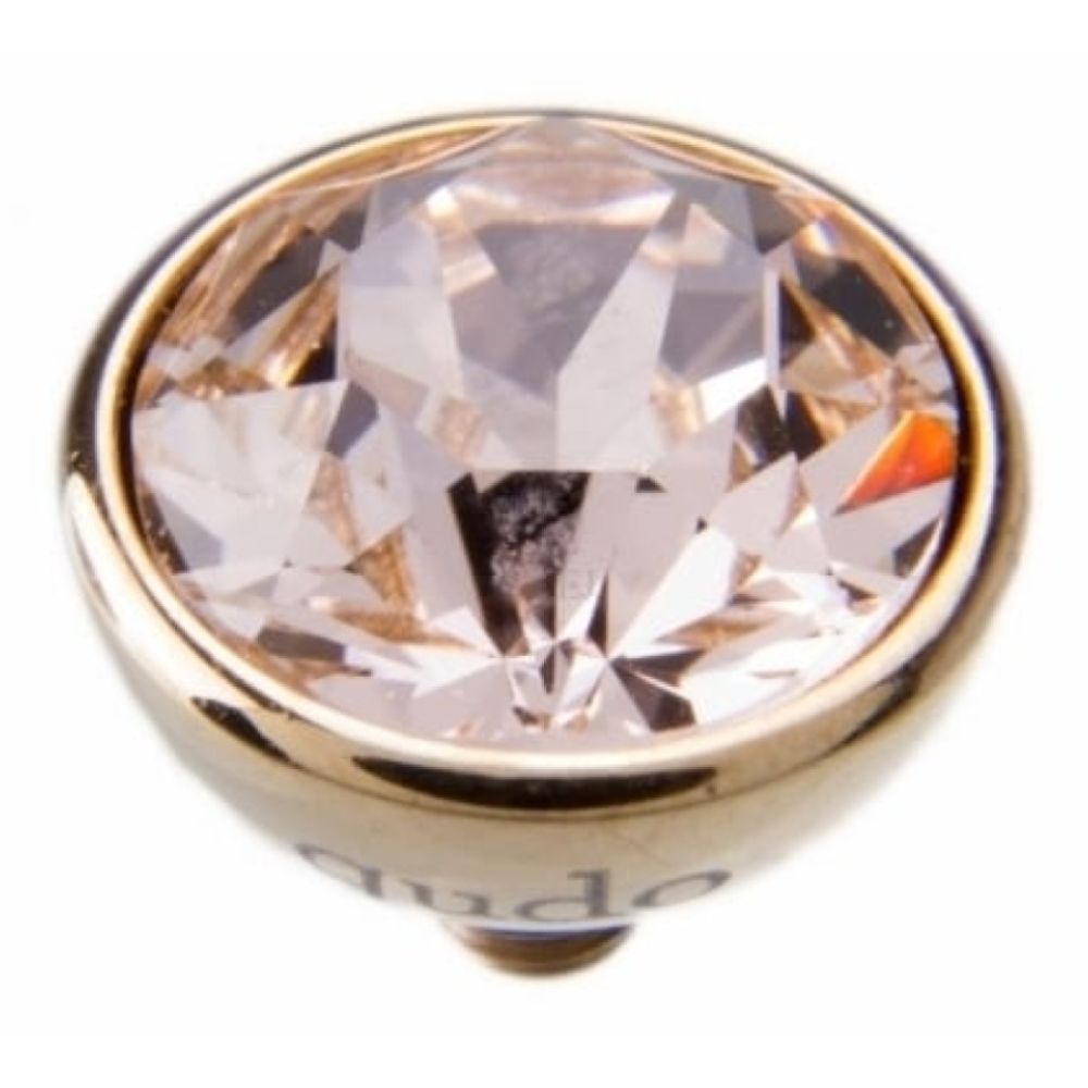 Famosa Gold 10mm Bottone Ring Top Silk