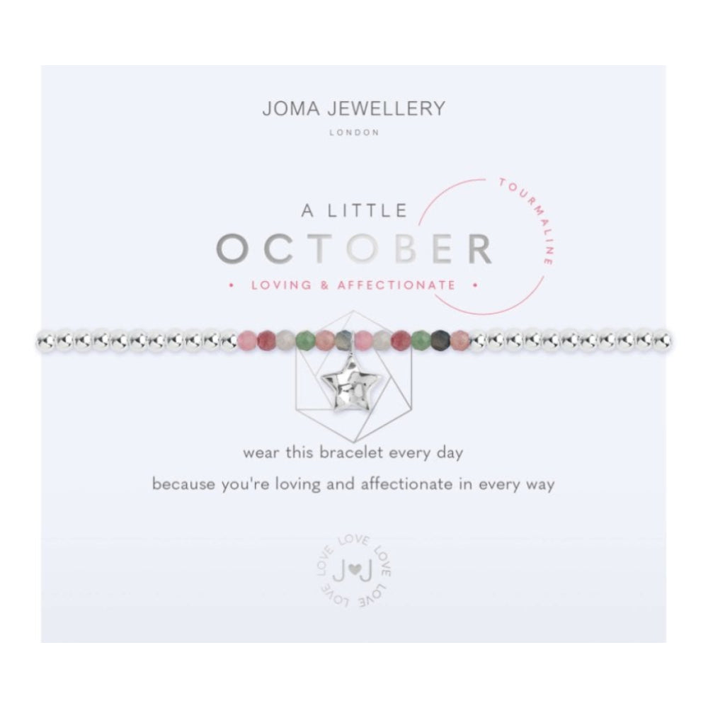 A Little | Birthstone October Tourmaline | Bracelet | 17.5cm Stretch