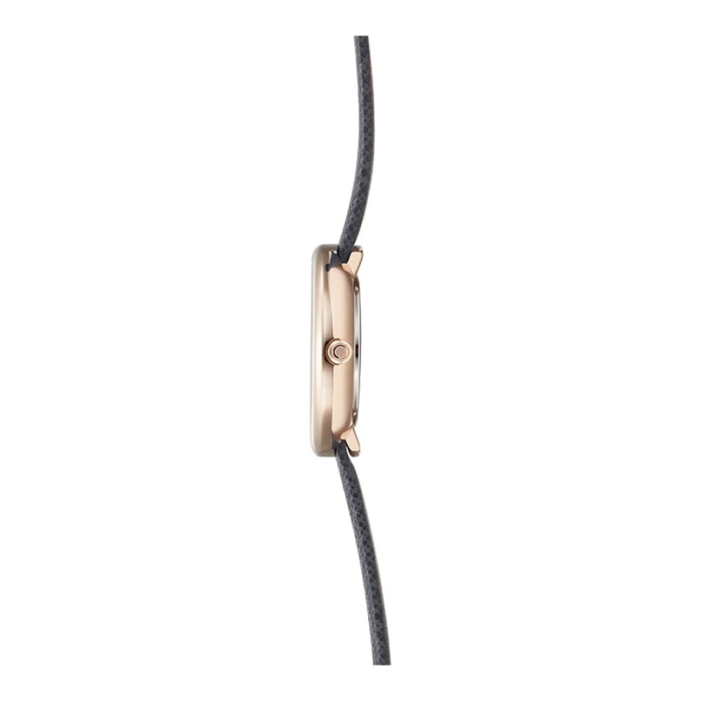 STILLE - PEBBLE Rose Gold Plated Leather Calf Watch
