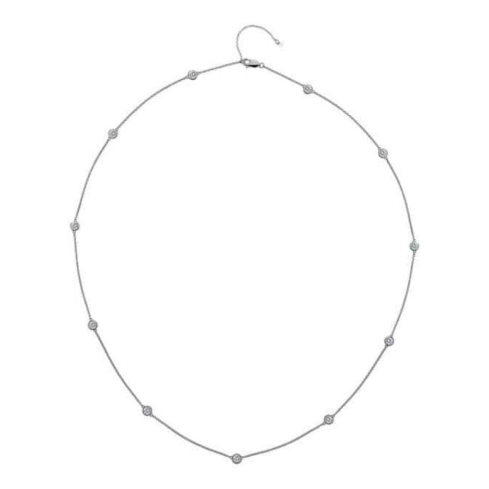 Tender White Topaz Intermittent Necklace- 60cm