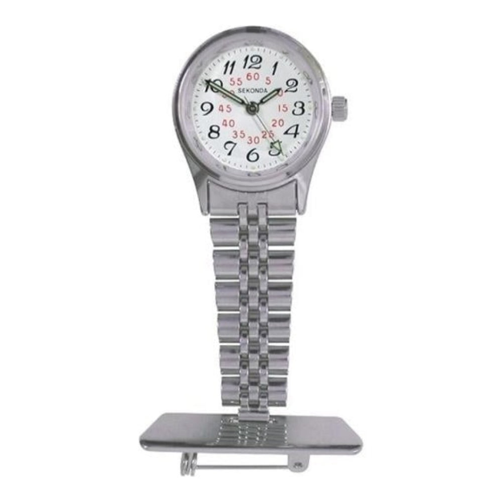 Chrome Nurse Fob Watch