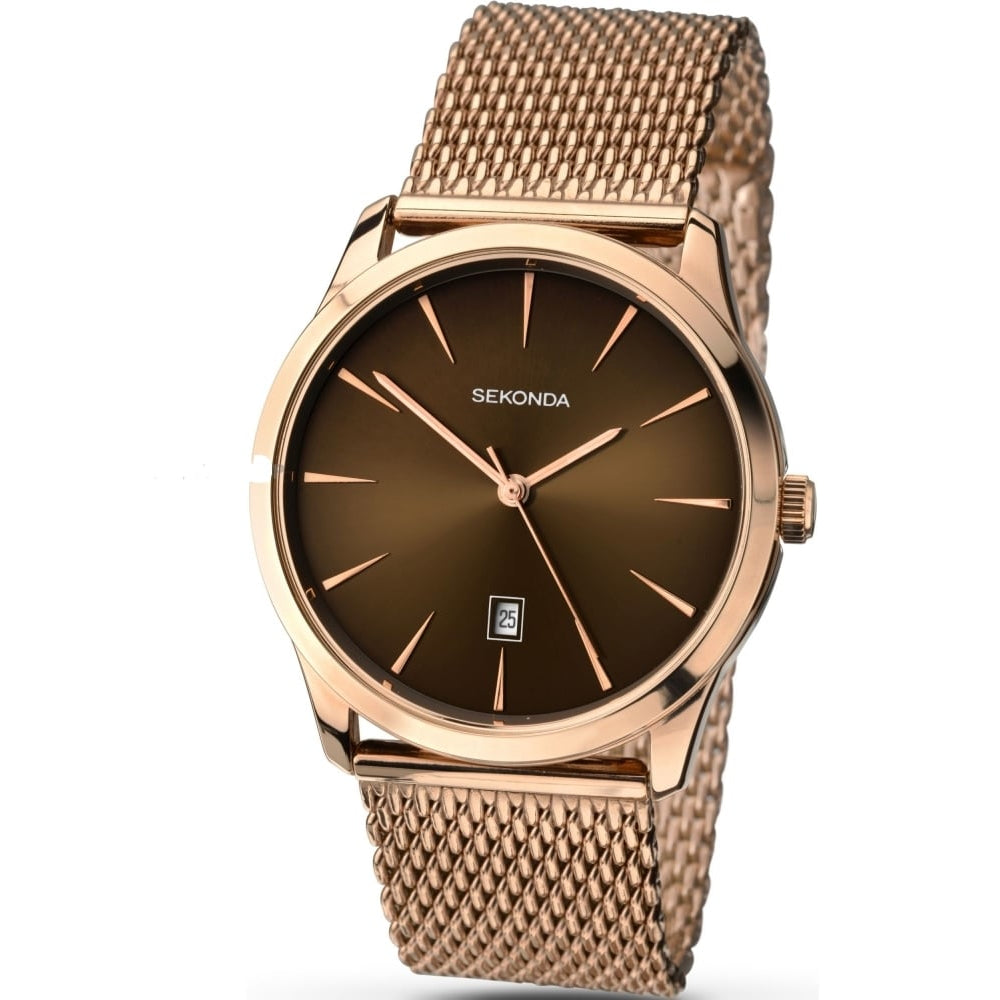 Rose Gold Plate Gent's Watch