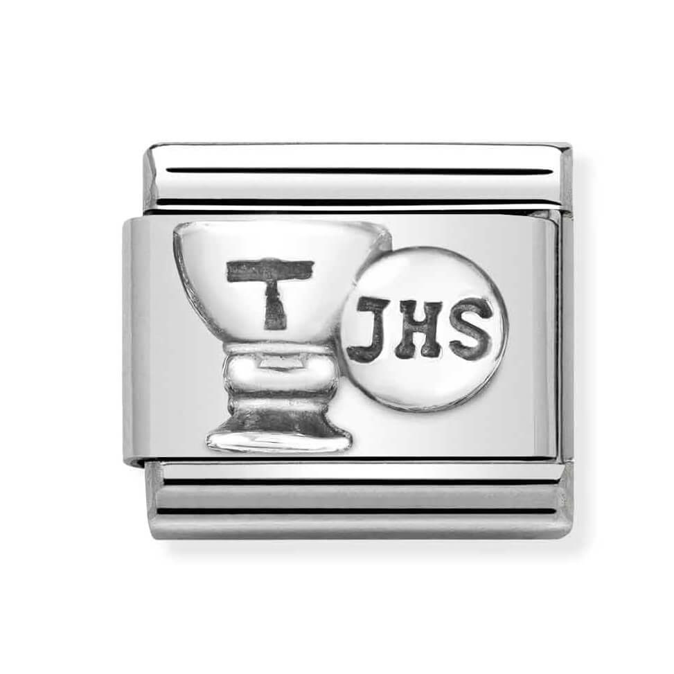 Classic Composable Link In Silver Host & Chalice Symbol