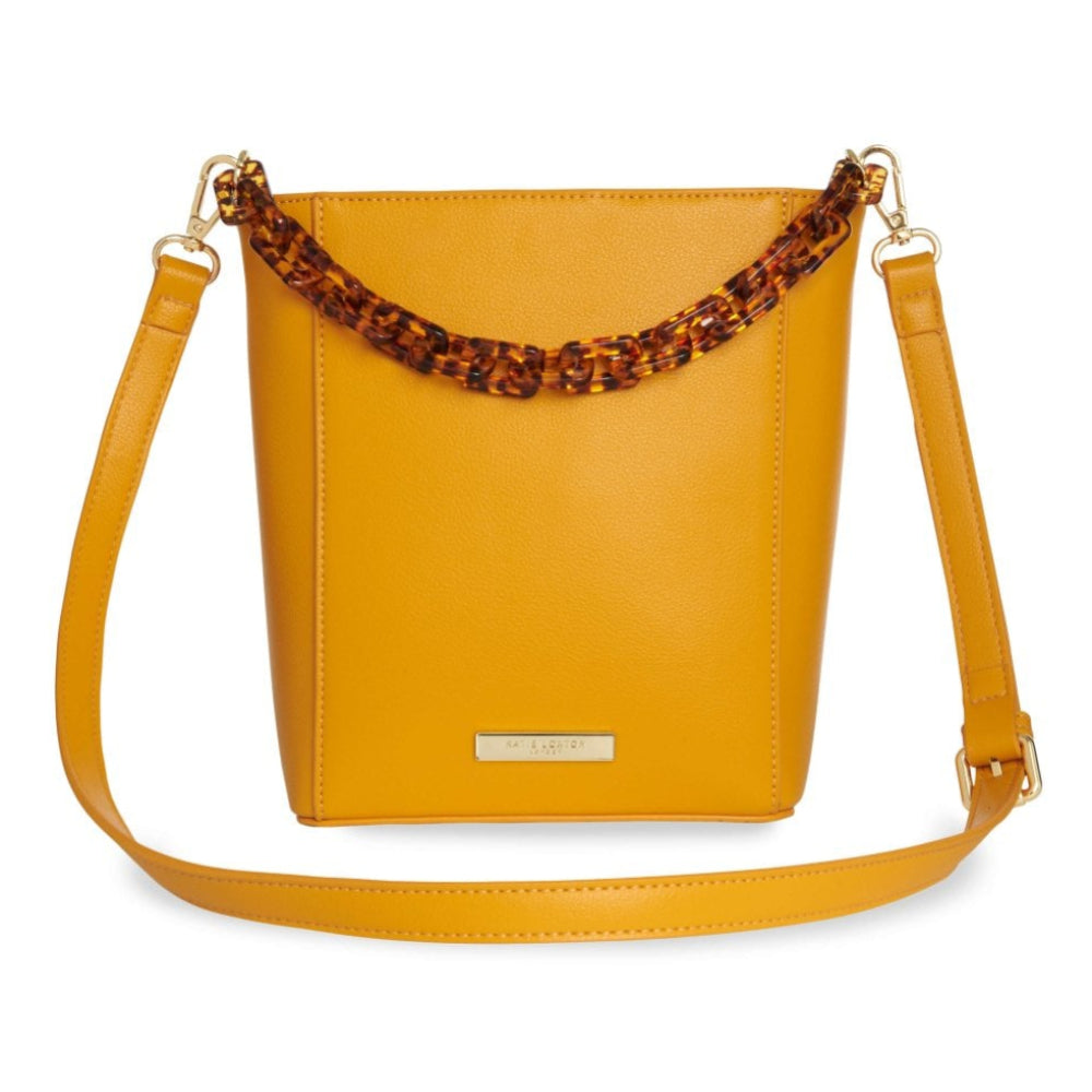 Ayla Tortoiseshell Bag | Ochre | 22 X 18 X 9cm