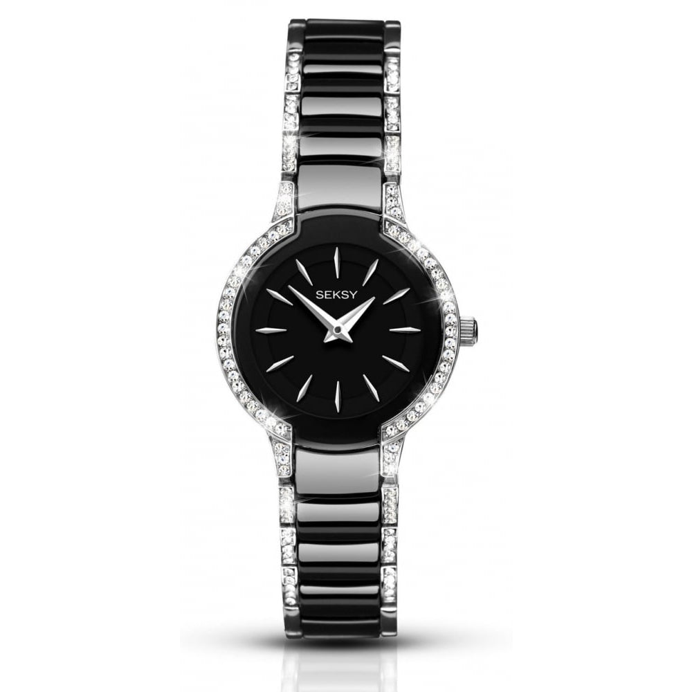 Black Ceramic Ladies Wristwatch