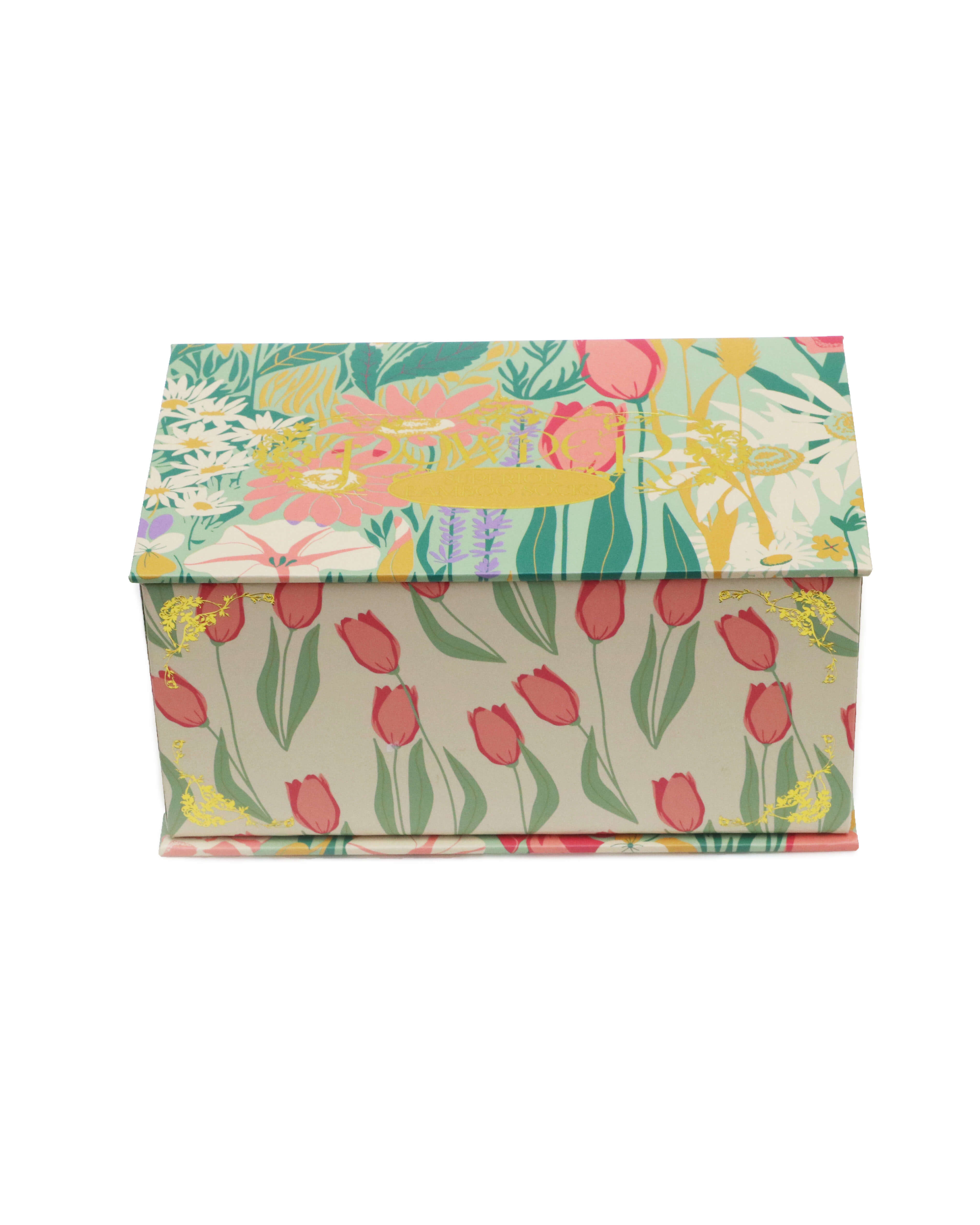 Ladies Sock Gift Box - Cottage Garden