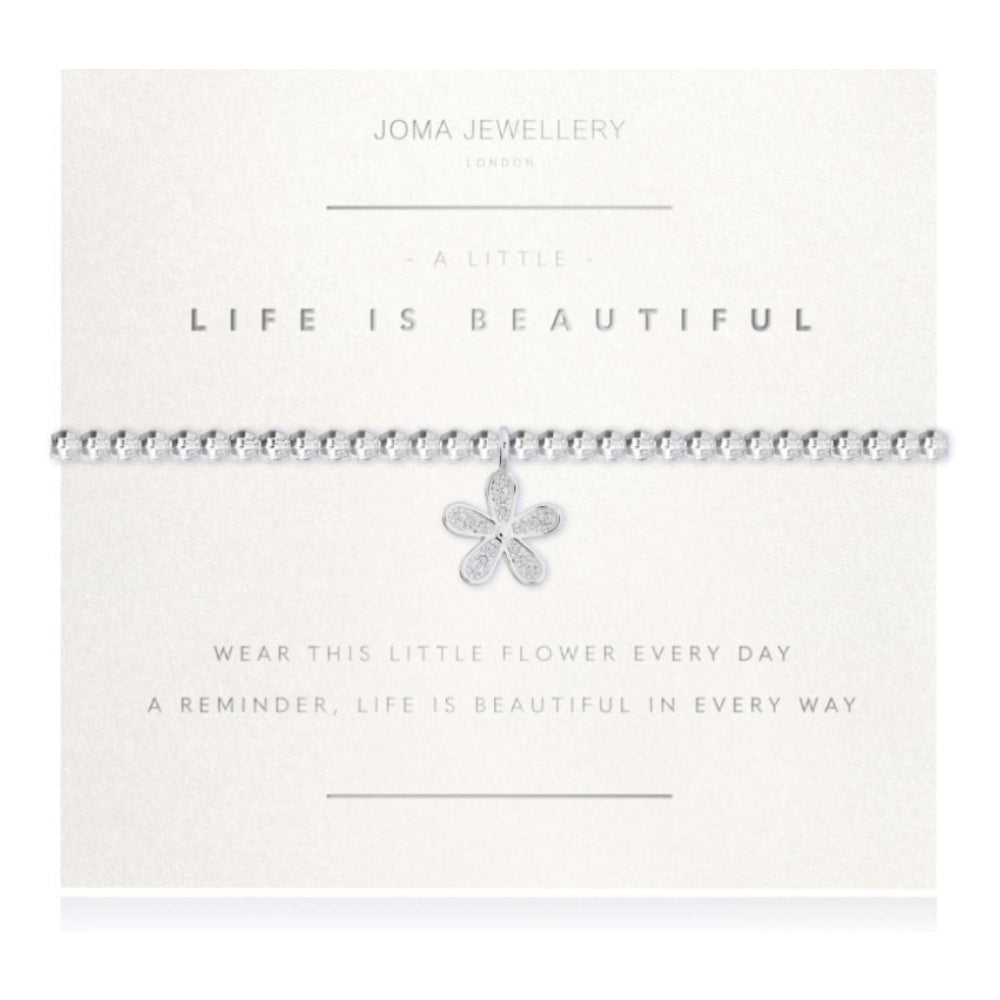 A Little | Life Is Beautiful | Bracelet (Facetted) | 17.5cm Stretch